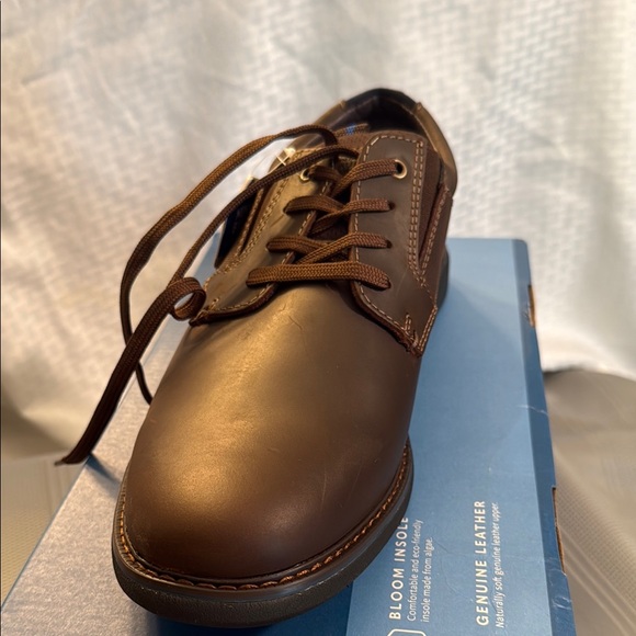 Nunn Bush Men's Dark Brown Leather Oxfords - Picture 2 of 3